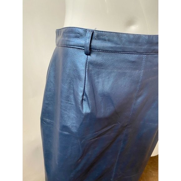 Eric Ryan Sport Womens Pencil Skirt Blue Maxi Back Slit Polyester Vintage 10 - Picture 4 of 11